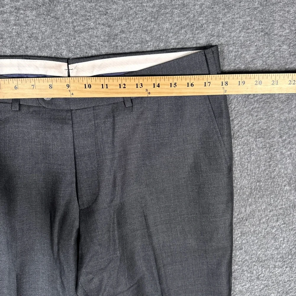 Suitsupply Dress Pants Mens 25 36x28 Grey Brescia Int Vitale Barberis 100% Wool